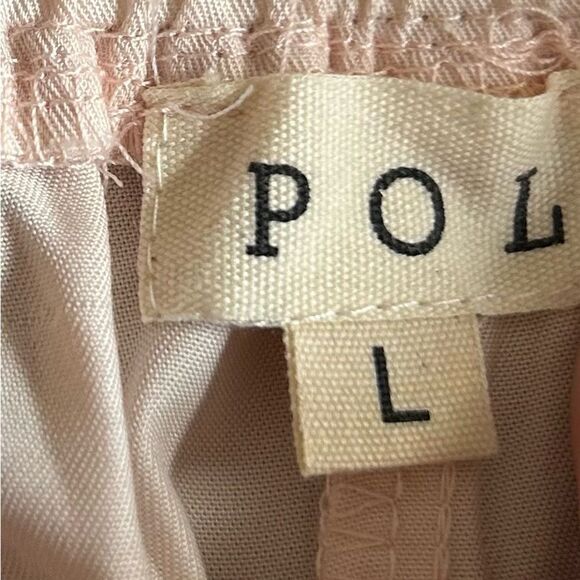 POL Peach Pink Tencel Rayon High Rise Joggers Pants Size Large - Picture 10 of 10